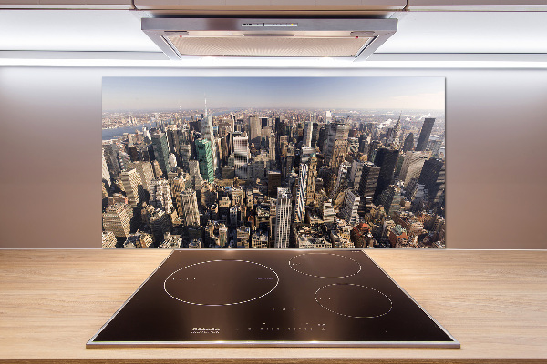 Platte für Küchenrückwand New York aus der Vogelperspektive