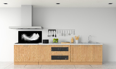 Glasrückwand für die küche Feder