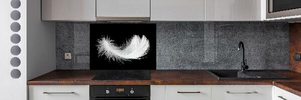 Glasrückwand für die küche Feder
