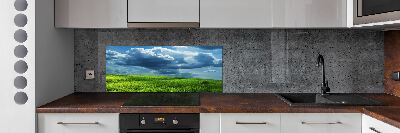 Glasrückwand für die küche Gewitterwolken