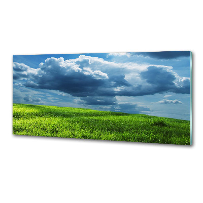 Glasrückwand für die küche Gewitterwolken