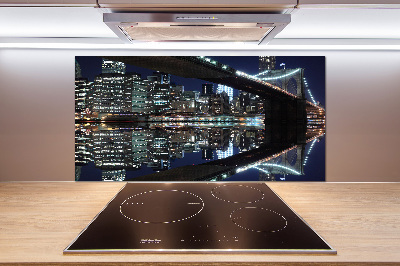 Glasrückwand für die küche Brooklyn Bridge