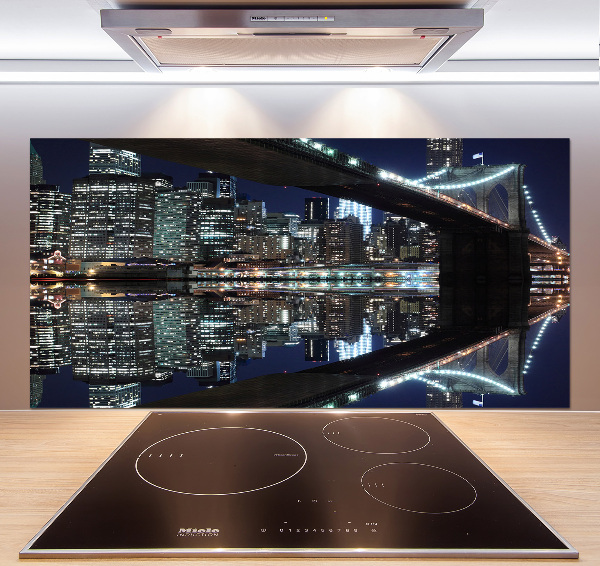 Glasrückwand für die küche Brooklyn Bridge