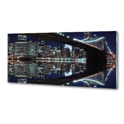 Glasrückwand für die küche Brooklyn Bridge