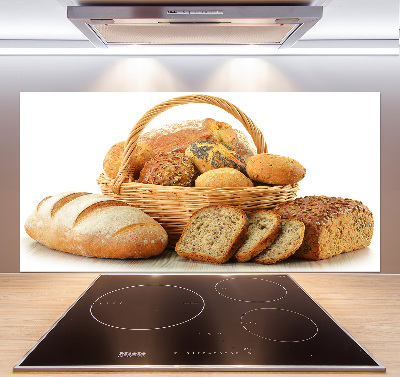 Glasrückwand für die küche Brot im Korb