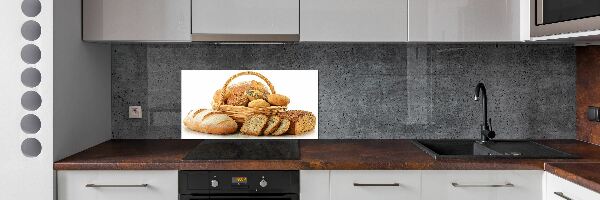 Glasrückwand für die küche Brot im Korb