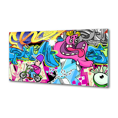 Platte für Küchenrückwand Graffiti