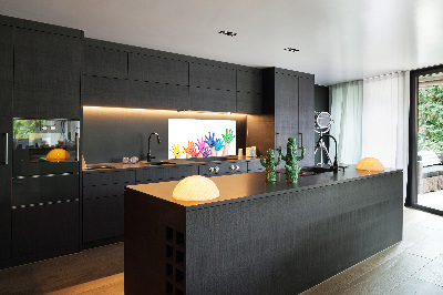 Platte für Küchenrückwand Bemalte Hände