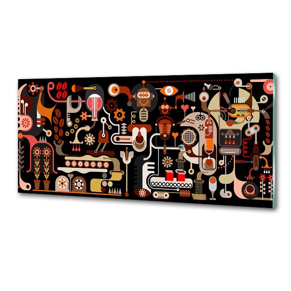 Küchen wandpaneel Kaffeeproduktion