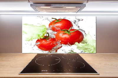 Platte für Küchenrückwand Tomaten und Salat