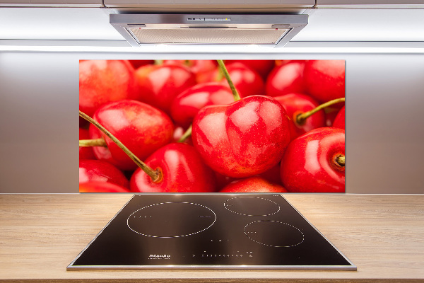 Glasrückwand für die küche Kirsche