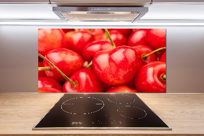 Glasrückwand für die küche Kirsche