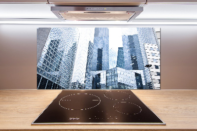 Glasrückwand für die küche Wolkenkratzer