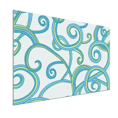 Küchen wandpaneel Abstrakte Spiralen