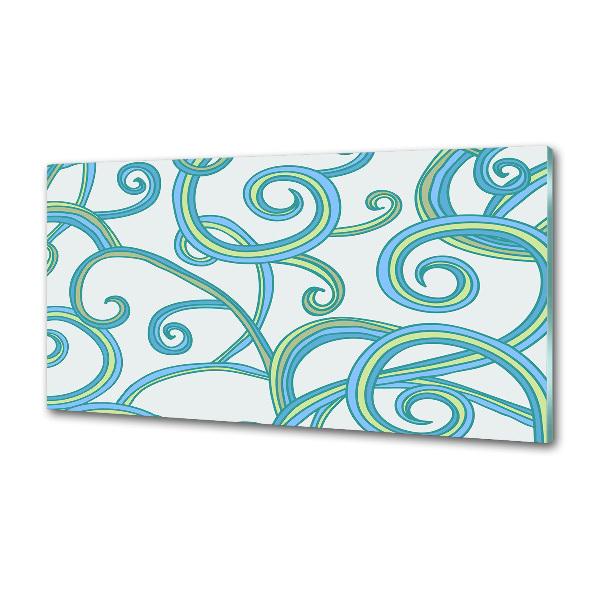 Küchen wandpaneel Abstrakte Spiralen