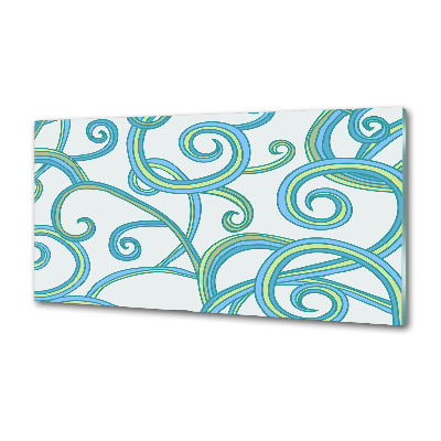 Küchen wandpaneel Abstrakte Spiralen