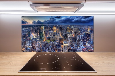 Küchen wandpaneel New York aus der Vogelperspektive