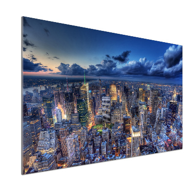 Küchen wandpaneel New York aus der Vogelperspektive