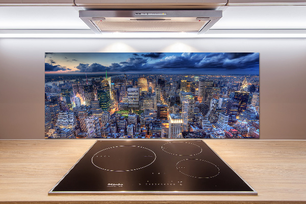 Küchen wandpaneel New York aus der Vogelperspektive