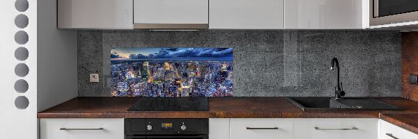 Küchen wandpaneel New York aus der Vogelperspektive