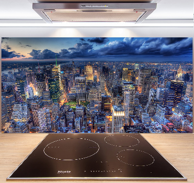 Küchen wandpaneel New York aus der Vogelperspektive