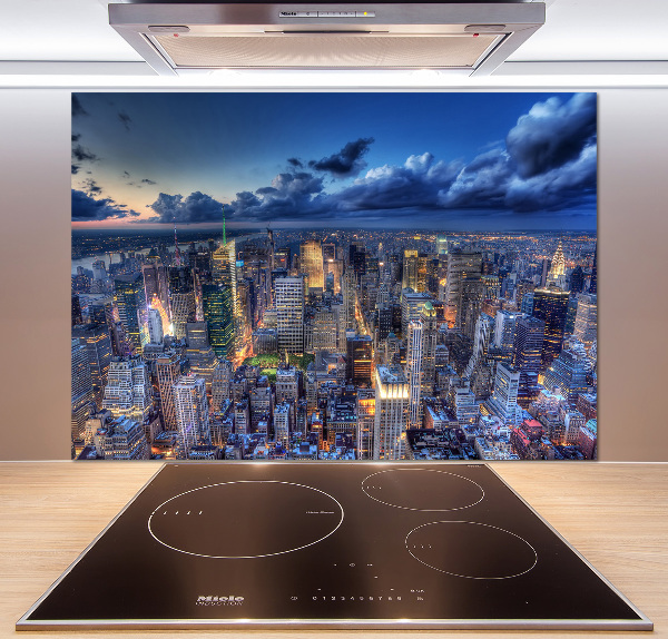 Küchen wandpaneel New York aus der Vogelperspektive