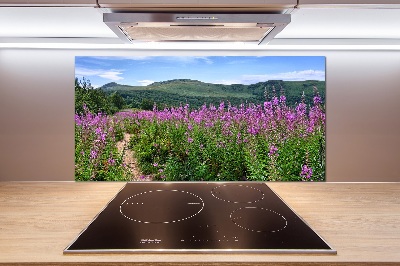 Platte für Küchenrückwand Grüne Hügel