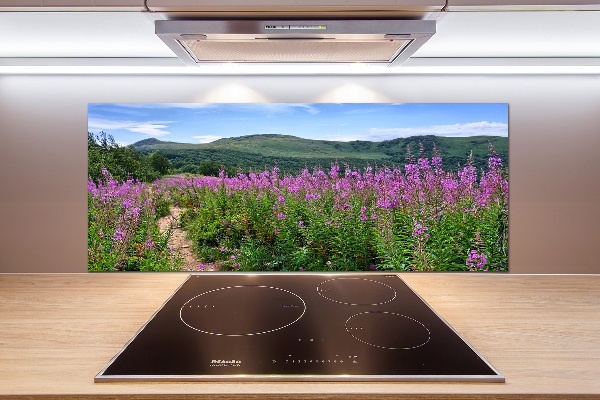 Platte für Küchenrückwand Grüne Hügel