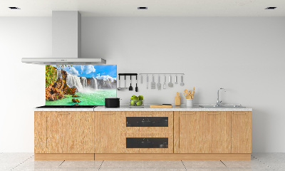 Glasrückwand für die küche Kaskade