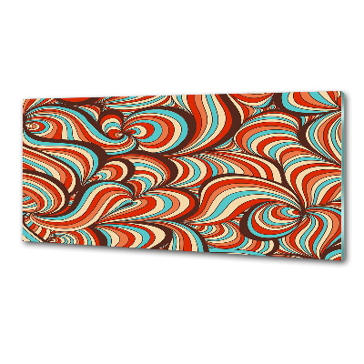 Glasrückwand für die küche Wirbelmuster