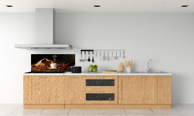 Platte für Küchenrückwand Kaffee in einer Tasse