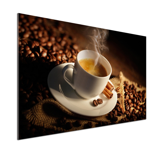 Küchen wandpaneel Kaffee in einer Tasse