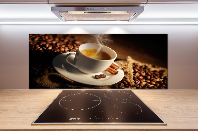 Küchen wandpaneel Kaffee in einer Tasse