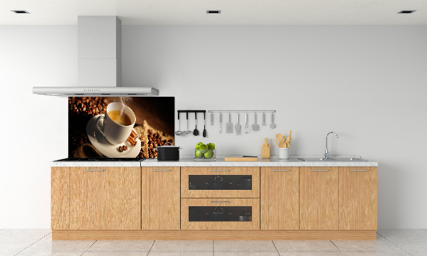 Küchen wandpaneel Kaffee in einer Tasse