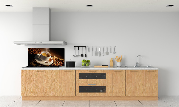 Küchen wandpaneel Kaffee in einer Tasse