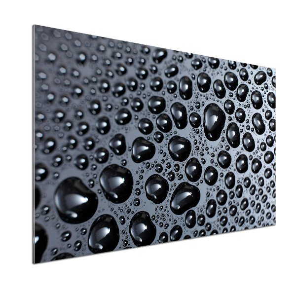 Glasrückwand für die küche Wassertropfen
