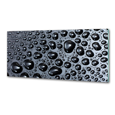 Glasrückwand für die küche Wassertropfen