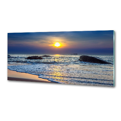 Platte für Küchenrückwand Sonnenuntergang am Meer