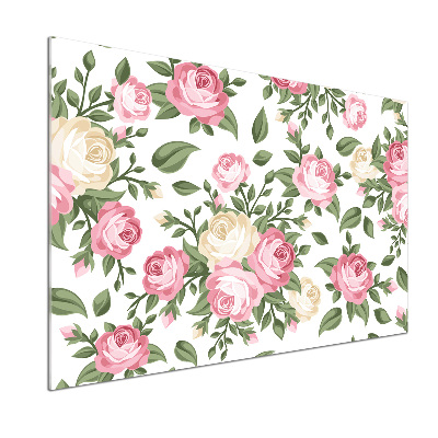 Platte für Küchenrückwand Rosen