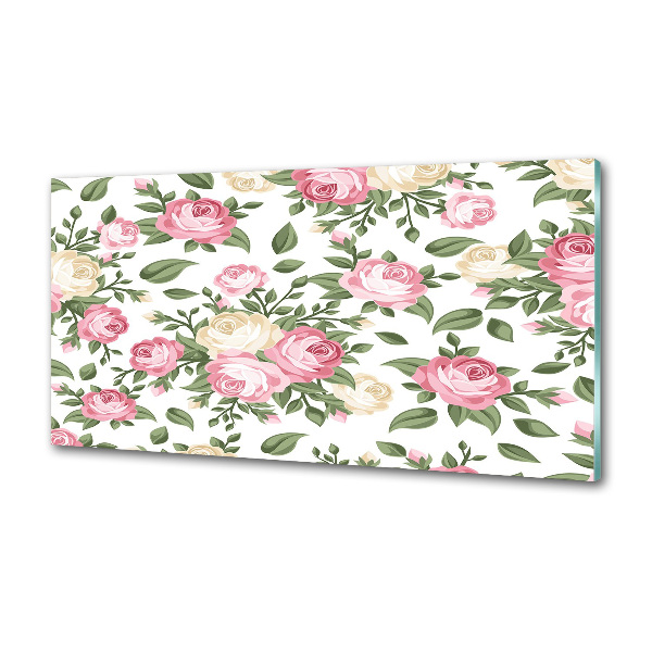 Platte für Küchenrückwand Rosen