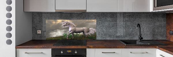Küchen wandpaneel Graues Einhorn