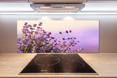 Glasrückwand für die küche Lavendel