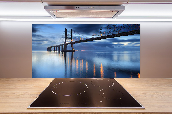 Küchen wandpaneel Beleuchtete Brücke