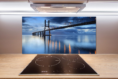 Küchen wandpaneel Beleuchtete Brücke