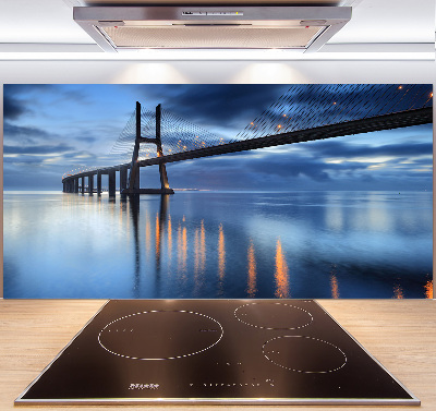 Küchen wandpaneel Beleuchtete Brücke