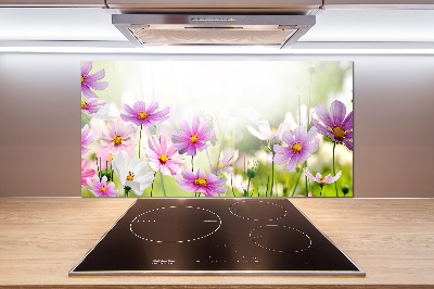 Platte für Küchenrückwand Blumen auf der Wiese