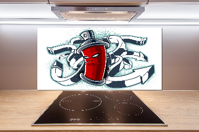 Küchen wandpaneel Graffiti