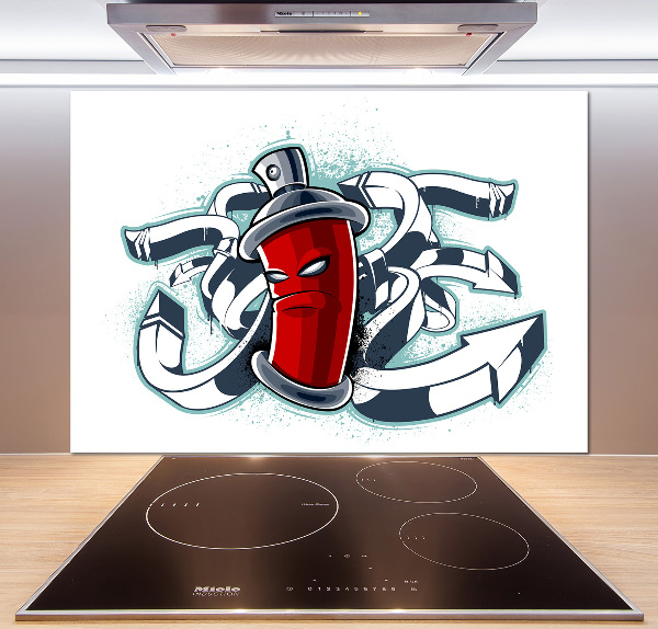 Küchen wandpaneel Graffiti