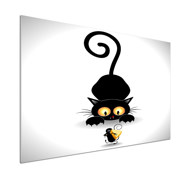 Küchen wandpaneel Katz und Maus