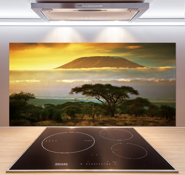 Glasrückwand für die küche Kilimandscharo, Kenia